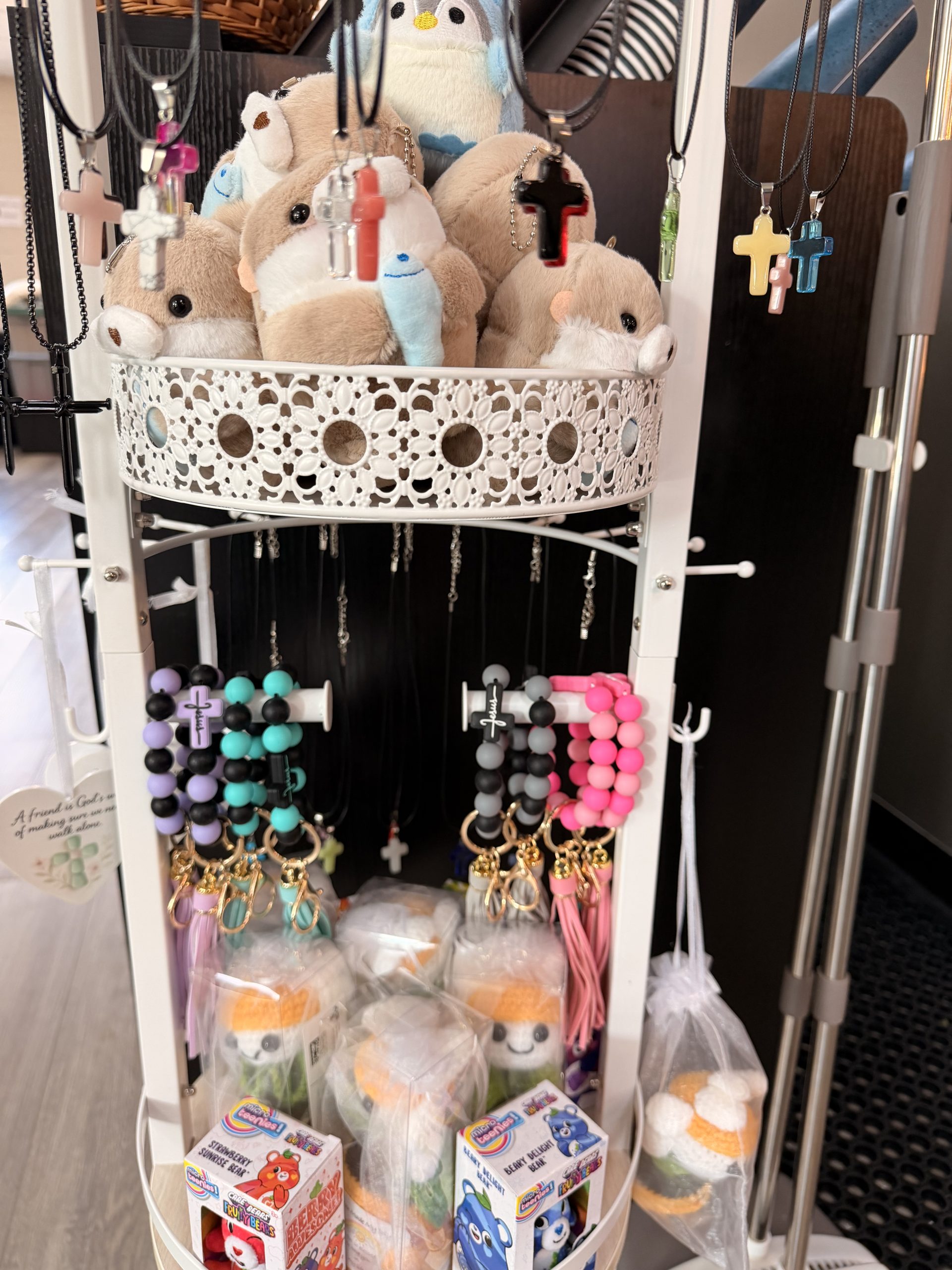 Retail plushies and jewelry